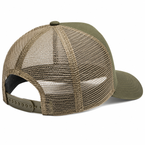 Unstructured Trucker <b>Cap</b> Custom 3D Puff Embroidery Perforated Mesh Back Polyester Front Panel Buckle Closure Design For Casual - Product Image 5