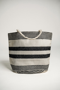 Factory Direct Woven Construction Cotton Tote <b>Bag</b> - Custom Neutral Work Travel Tote - OEM, ODM - Product Image 2