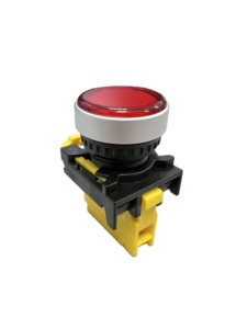 22mm LED Pilot Signal Indicator <b>Lamp</b> with Metal Head IP54 Rated Changeable Color 24V/110V/220V Plastic Body - Product Image 3