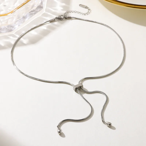 สร้อยคอจี้ทรงสี่เหลี่ยมสำหรับผู้หญิงทำจากสแตนเลส 304 พร้อมเคลือบทองคำแท้ 18K ด้วยไฟฟ้า ความหนา 0.03µm - Product Image 4