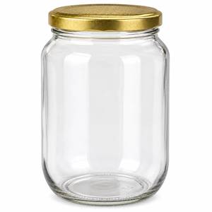 Pot en verre écologique avec couvercle en métal, récipient de stockage alimentaire réutilisable pour garde-manger, cuisine, pot durable - Product Image 4