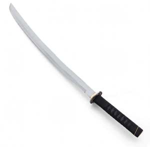 Espada de práctica japonesa hecha a mano con mango envuelto en cordón para exhibición - Product Image 1