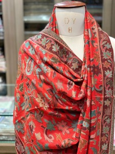 Handcrafted Pashmina Polyester Kani Velvet Kashmiri <b>Shawl</b> Sozni Embroidery Breathable Womens Winter Ethnic <b>Wedding</b> Wrap - Product Image 5