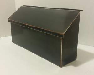 Buzón de cobre artesanal de primera calidad, resistente a la intemperie, buzón de cobre puro, elegante acabado en cobre para exteriores - Product Image 2