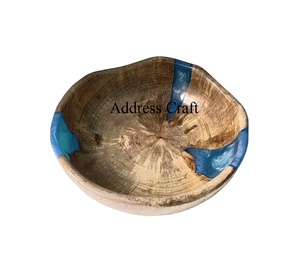 Ensemble de vaisselle en bois et résine époxy de style américain, de qualité supérieure, fait à la main, écologique, durable, sans plomb, pour les fêtes - Product Image 1