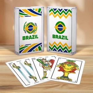 Cartas de Juego de Plástico Españolas Personalizadas para Uso Familiar en Caja de Plástico Individual J108 - Product Image 2