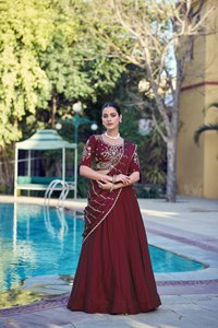New Arrivals Silk <b>Lehenga</b> Choli for <b>Women</b> Wedding and Party Occasion Wedding Bridal <b>Lehenga</b> Choli for Export Sale - Product Image 2