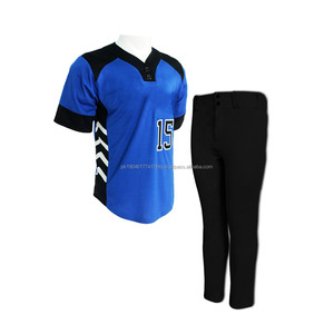 Pakistan-Made Custom-Designed Plus Size Softball Uniform Set Best Quality Baseball Jerseys Pants Printed Sportswear 100% - Product Image 1