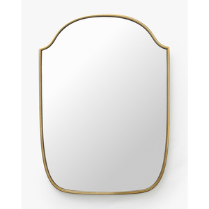Espejo de Pared de Cobre Festoneado, Estilo Art Deco, Marco de Metal Hecho a Mano, Forma Irregular, Decoración para Hogar, Hoteles y Baños - Product Image 3
