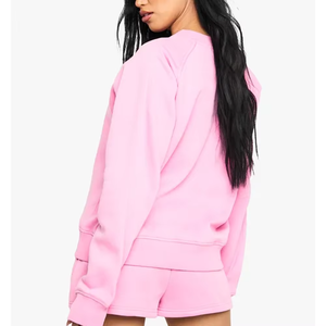 Fabricante de Sudaderas de Alta Calidad, Sudadera Rosa para Mujer al por Mayor, Sudadera de Cuello Alto para Dama con su Propio Logotipo - Product Image 5