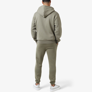 Ensemble de survêtement vintage respirant 2-en-1 pour homme, collection automne 2026 – Sweat à capuche et pantalon de sport décontracté haut de gamme - Product Image 2