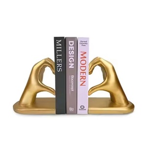 ที่วางหนังสือโลหะรูปทรงทันสมัย ดีไซน์แปลกตา 2 ชิ้น ชุดที่วางหนังสือตกแต่งโต๊ะทำงานสำนักงาน สินค้าขายดี - Product Image 6