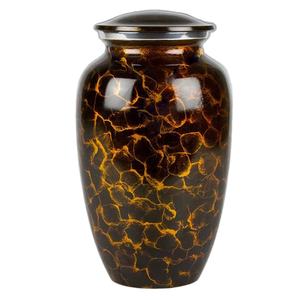 Urna de cremación de aluminio hecha a mano, urna de almacenamiento de cenizas humanos, diseño moderno de primera calidad - Product Image 1