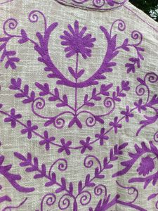 Premium Floral TNT Embroidery <b>Jacket</b> | Handmade Boutique Designer Outerwear for <b>Men</b> & Women with Intricate Artisan Craftsmanship - Product Image 6