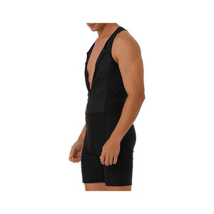 Combinaison de lutte unisexe 100% polyester extensible avec logo frontal, séchage rapide, respirante, design ajusté personnalisable - Product Image 6