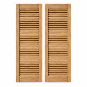 Persianas de Madera Personalizadas, Paneles de Madera Sólida para Exteriores, para Renovación Exterior y Decoración del Hogar - Product Image 1