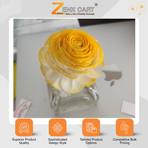 Huge Selling Customizable Handmade Eco-Friendly Artificial Sola Wood <b>Flowers</b> 6/8/10cm Sizes Christmas Halloween Home Decor - Product Image 2