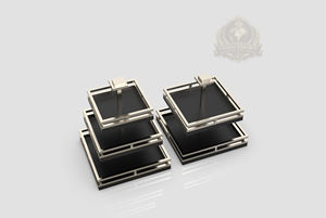 Soporte de Postres Cuadrado de Acero Inoxidable de 3 Niveles, Ecológico, de Lujo, Decoración Moderna para el Hogar Israelí, Soporte para Servir Cupcakes para Fiestas Palestinas - Product Image 6