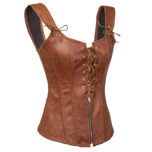 Nuevo Estilo Corsé de Cuero Genuino Transpirable para Mujer, Corsé de Cuero Genuino Elegante al por Mayor para Mujer - Product Image 2