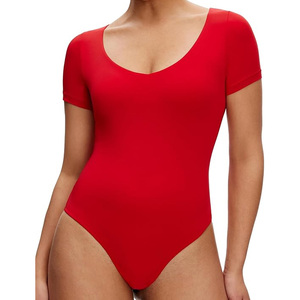 Body à manches longues pour femme, mode décontractée, vêtements personnalisés OEM, fournisseur en gros, body débardeur pour femme, tissu respirant et doux - Product Image 1