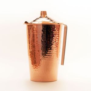 Durable Handmade Copper Moscow Mule Mug with Hammered Texture for Serving Beer Water Juice Cocktail in Home Hotel and Bar - Product Image 5