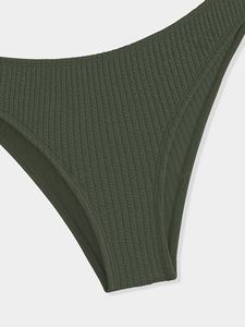 Bikini sin Costuras para Mujer, de Cintura Alta, con Lentejuelas y Plumas, Logotipo Personalizado, de Seda Helada, Invisible, Venta al por Mayor - Product Image 4