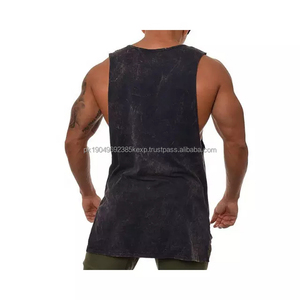 Débardeur personnalisé en coton, sans manches, délavé à l'acide, débardeur de sport pour homme, impression personnalisée, débardeurs surdimensionnés - Product Image 5