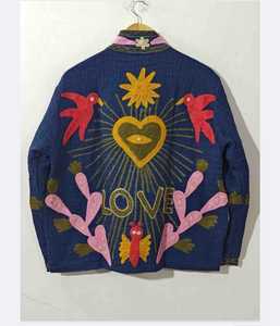 Chaqueta de Algodón con Bordado Suzani, Hecha a Mano, Estilo Floral Boho Vintage, Moda Femenina, Proveedor Mayorista de Boutique, Calidad de Exportación - Product Image 2