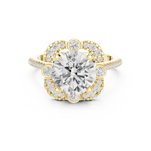 Elegantes anillos de diamantes étnicos bohemios de 14K hechos a mano, diseño colgante para exportación - Product Image 4