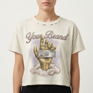 Camiseta de Hombre con Estampado Gráfico DTG, Estilo Desgastado, Vintage, Personalizada, Corte Regular, Algodón, Manga Corta, Streetwear, Venta al Por Mayor - Product Image 2