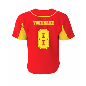Camiseta de Béisbol Personalizada para Niños, Corta, Transpirable, Ligera, 100% Poliéster, Tallas Grandes, Precio Económico al por Mayor, Último Diseño - Product Image 6