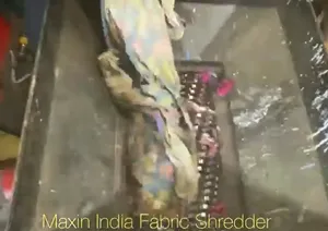 Machine à broyer les tissus la plus vendue et de premier ordre, broyeur de tissus semi-automatique à double arbre électrique - Product Image 4