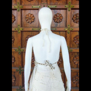 Top de bikini reversible de algodón tejido con cuello en U triangular para mujer con estampado de bloques |   Más de 10 Patrones de Bordado |   Personalización Disponible - Product Image 2