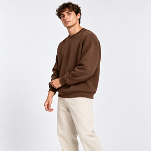 Heavyweight <b>Sweatshirt</b> Wholesale Corduroy Jumper Male Small Batch Vintage Team Wear OEM ODM Side Plus Size <b>Sweatshirt</b> <b>Men</b> - Product Image 4