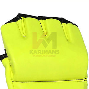 Gants de boxe en cuir PU de qualité supérieure avec coutures renforcées, protection épaisse des jointures et attache de poignet sécurisée en velcro - Product Image 4