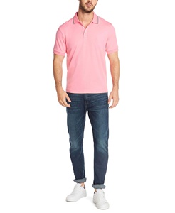 Polos de algodón personalizados para hombre con logotipo bordado ropa de verano 100% algodón manga corta Camisetas antiarrugas para hombre polo - Product Image 2