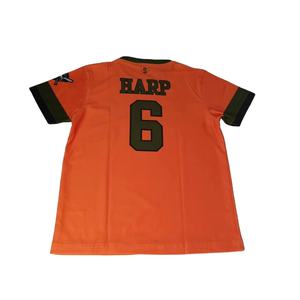 Conjunto de Camiseta de Béisbol con Cuello Redondo y Logotipo Personalizado por Sublimación, 100% Poliéster, 165GSM, Transpirable y Absorbente de Sudor - Product Image 4