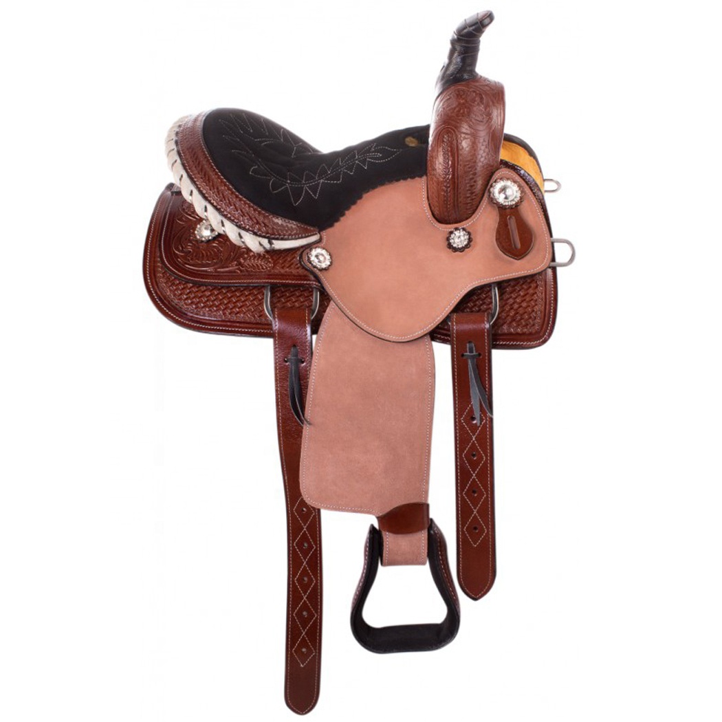 Horse Saddle Best Quality Pony Western Ranch Roper Racing Saddle Ideal use for Youth and Kids Seat size from 12 to 14 inches