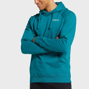 เสื้อฮู้ดดี้พรีเมียมสีฟ้าอมเขียว ปี 2026 สำหรับผู้ชาย สไตล์ลำลอง แนวสปอร์ต ผลิตจากผ้าฝ้าย 100% แบบสวมหัว แฟชั่นสตรีทแวร์ทันสมัยสำหรับฤดูหนาว รับผลิตแบบ OEM - Product Image 6