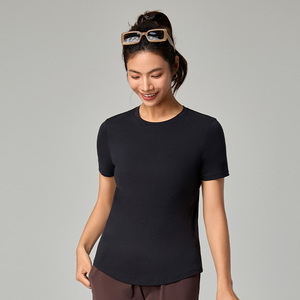 Camiseta de Corte Regular con Etiqueta Privada OEM, Camiseta Lisa de Algodón Suave, Proveedor Mayorista, Camisetas Personalizadas con Logotipo para Mujer - Product Image 4