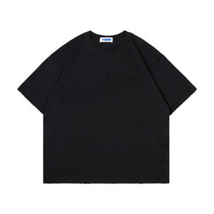 T-shirt streetwear premium 100% coton, vente en gros, fabricant OEM, broderie de logo personnalisé, impression à l'écran, impression en relief, marque privée - Product Image 5