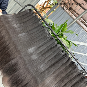 ผมมนุษย์แบบเส้นใยตรงยาวสองชั้นสำหรับต่อผมมนุษย์แบบดิบเวียดนาม - Product Image 4