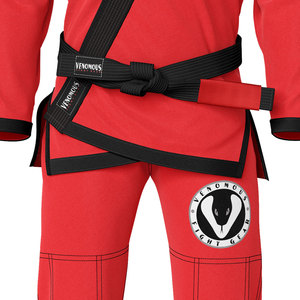 Kimono de Jiu Jitsu Brasileño Venomous Red Viper BJJ Gi, Uniforme de Algodón Premium con Tejido Pearl Weave, Conjunto de Kimono Resistente para Entrenamiento - Product Image 5