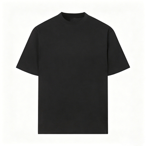 T-shirt Homme Tendance en Coton 100% à Col Rond et Manches Courtes, Coupe Classique, Couleur Unie, Tricot Jersey Décontracté, Blanc, Rouge, Noir - Product Image 3