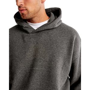 Pull à capuche surdimensionné 100% coton avec logo personnalisé pour hommes Sweat-shirt d'hiver décontracté en coton mélangé avec col à capuche - Product Image 2