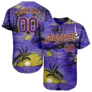 Wholesale Best Selling OMMIZ INDUSTRY Custom <b>Tie</b> Dye Black-<b>White</b> 3D Authentic Baseball Jersey - Product Image 5