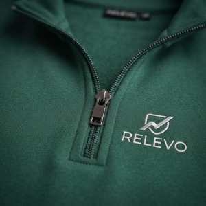 Men's Green Quarter-<b>Zip</b> Tracksuit Set <b>Full</b> Sleeve Solid Color Casual <b>Sweatshirt</b> and Pants Regular Fit - Product Image 6