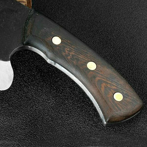 Cuchillo de Chef Burraq Hecho a Mano con Acero al Carbono, Diseño de Gota de Lluvia, Multifuncional, con Funda de Cuero, para Uso en Cocina, DIY, OEM - Product Image 6