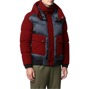 Veste d'hiver matelassée de haute qualité pour homme avec capuche zippée, veste en cuir rembourrée de duvet pour le style streetwear, fabriquée au Pakistan - Product Image 5