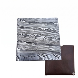 Cenicero Cuadrado de Acero de Damasco Hecho a Mano por Jexmoo, Diseño de Primera Calidad, Decoración para el Hogar, Patrón Único, Accesorio para Fumar, Regalo - Product Image 3